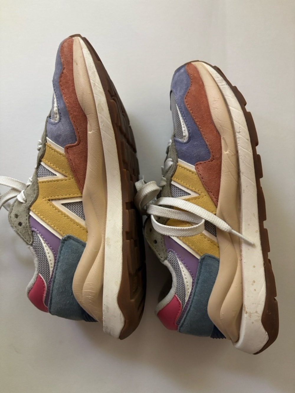 New Balance 5740 57/40 Silver Mink Blue Color Chunky Dad Sneaker